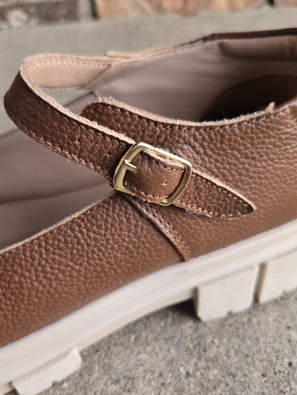 Seychelles X Piper & Scoot - The Rebel Mary Jane- Brown - Sz 9 - Picture 6 of 7